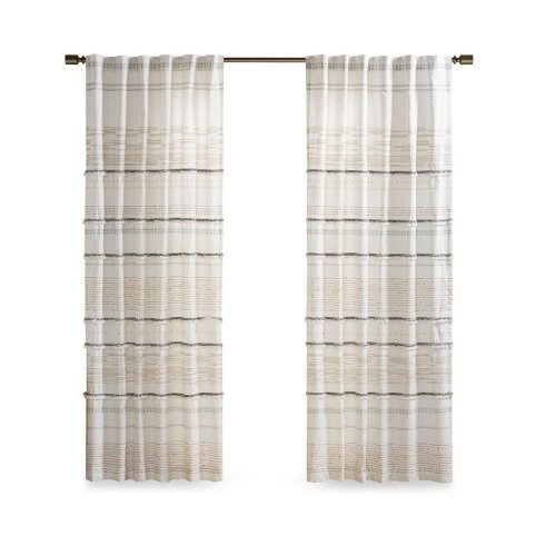 Cotton Printed Curtain Panel with tassel trim and Lining - Image 6