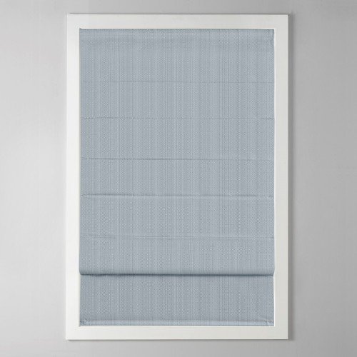 Basketweave Room Darkening Cordless Roman Shade - Image 5