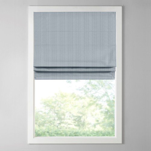 Basketweave Room Darkening Cordless Roman Shade
