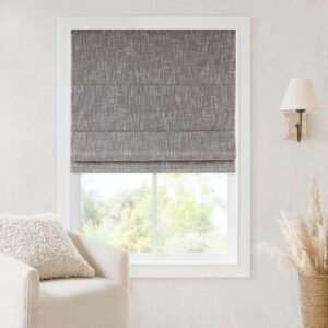 29x64" Total Blackout Cordless Roman Shade Grey
