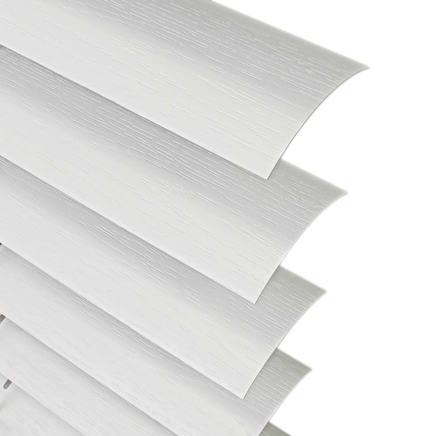 White Cordless Faux Wood Blinds with 2 in. - Image 10