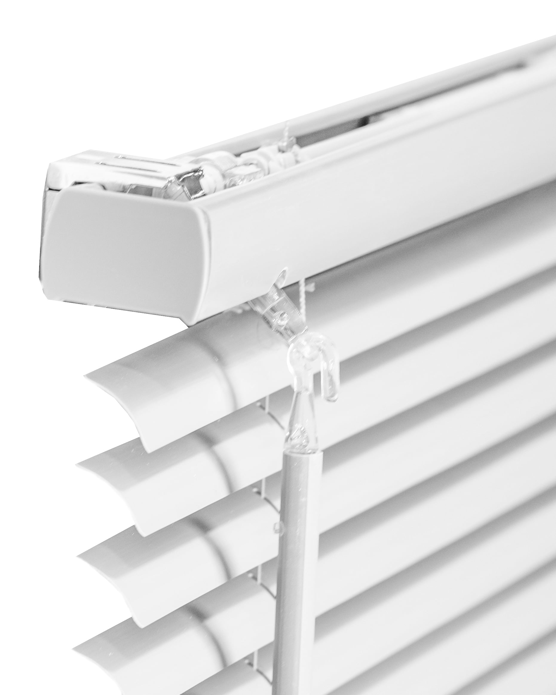 Cordless 1-Inch Vinyl Mini Blinds, Gloss White (Room Darkening) 17"W X 72"H - Image 6