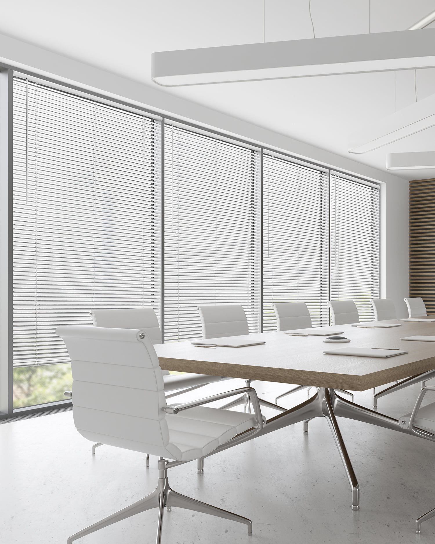Cordless 1-Inch Vinyl Mini Blinds, Gloss White (Room Darkening) 17"W X 72"H - Image 3