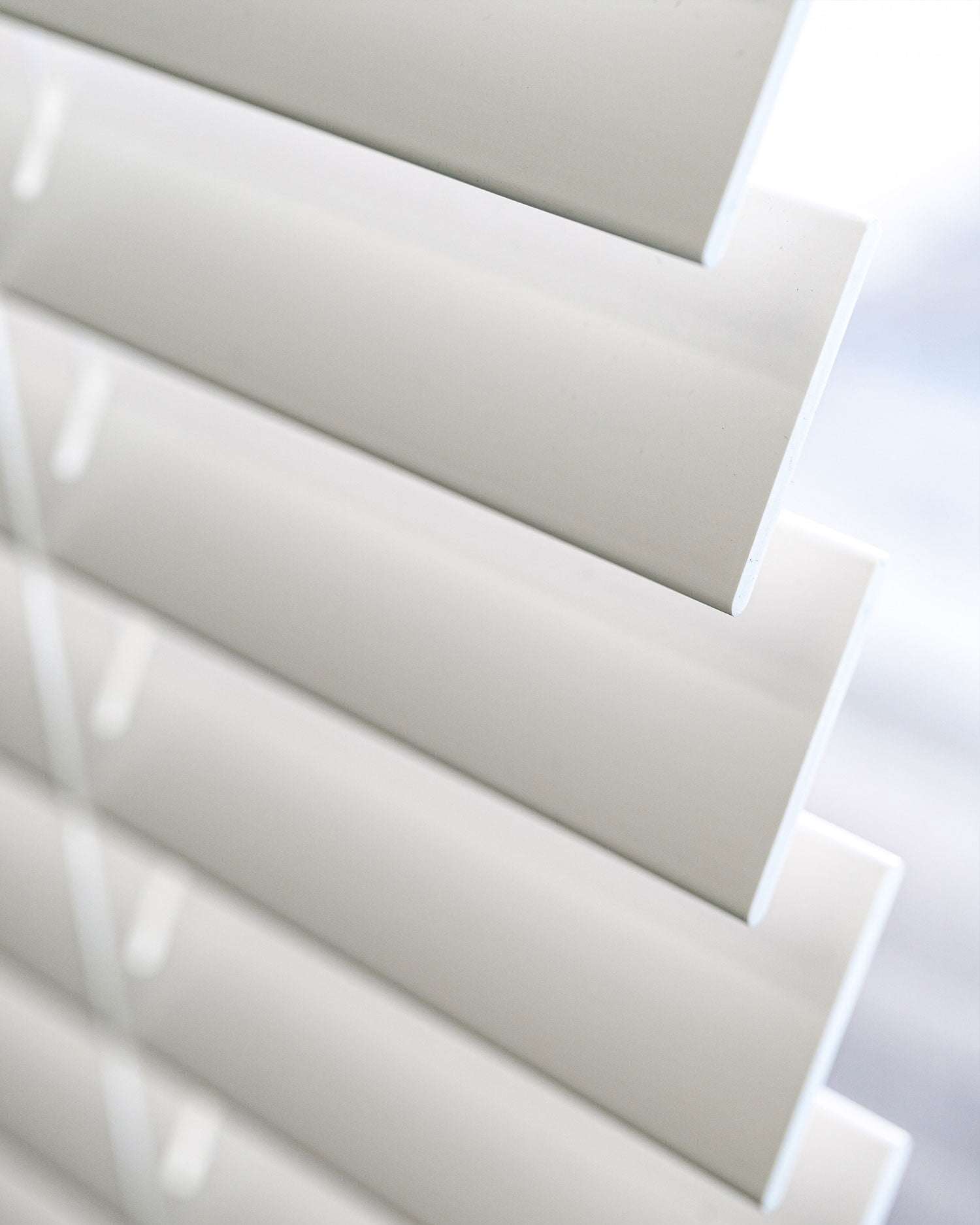 Faux Wood Blinds Basic White (Room Darkening) 12"W X 60"H - Image 9