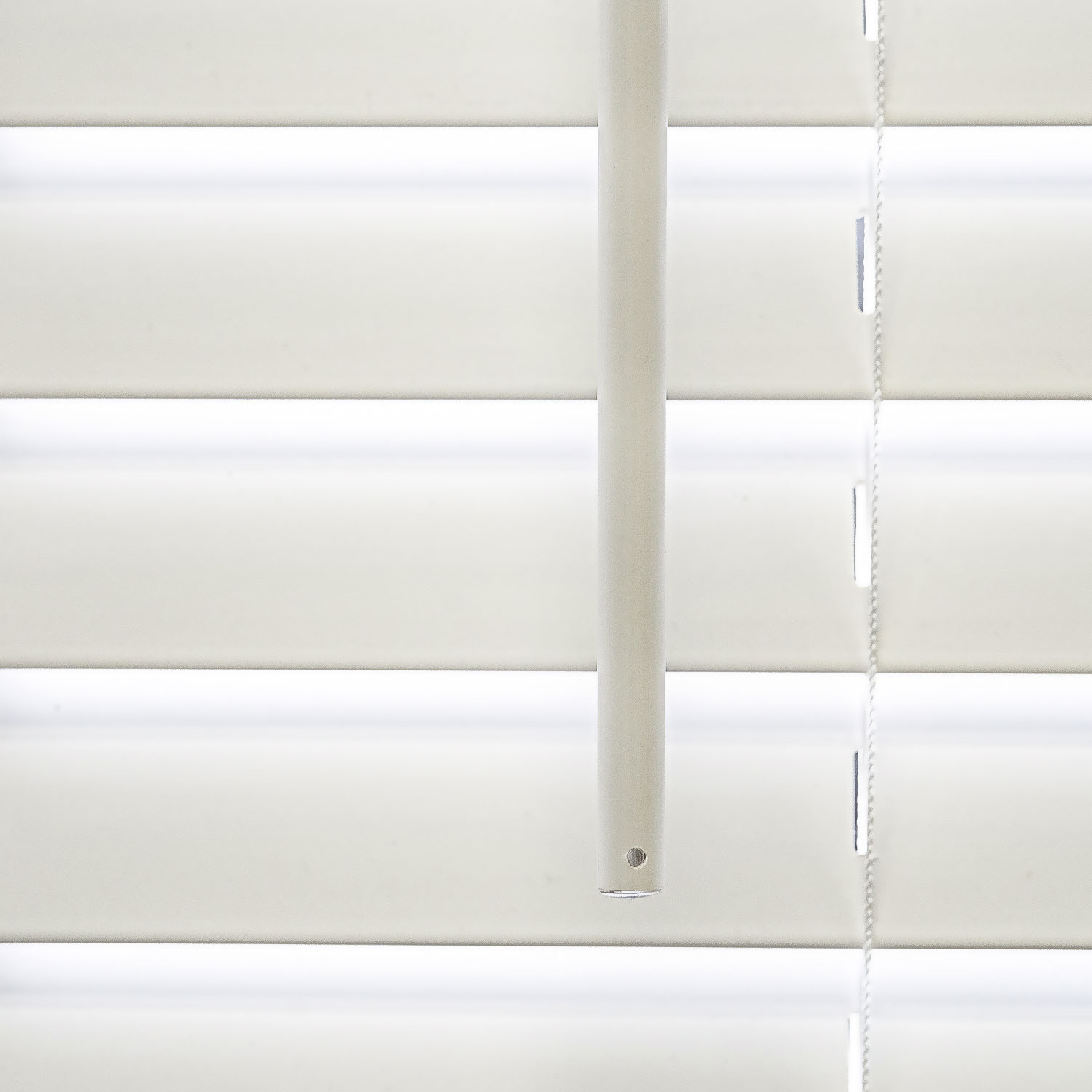 Faux Wood Blinds Basic White (Room Darkening) 12"W X 60"H - Image 3